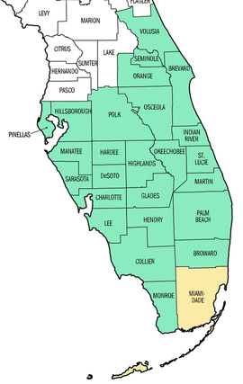 Map of Counties we Serve
